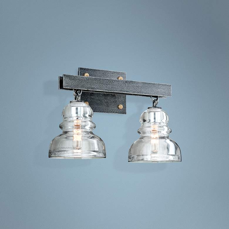 Image 1 Menlo Park 15 3/4" Wide Old Silver Bath Light