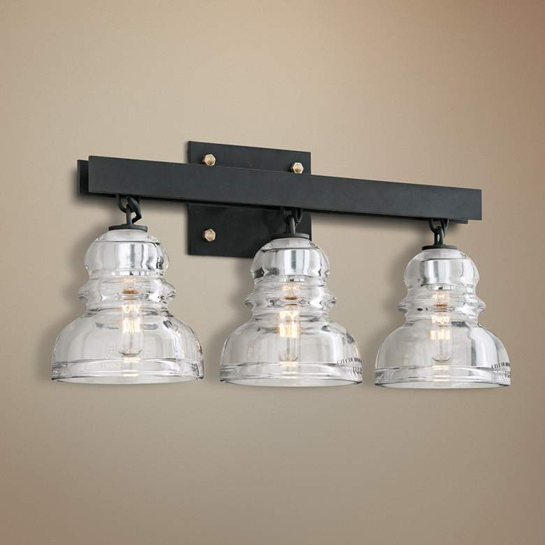 Image 1 Menlo Park 20 1/2" Wide Deep Bronze Bath Light