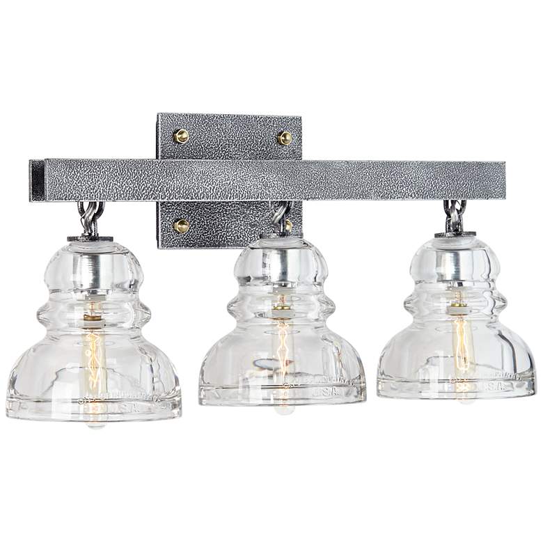Image 3 Menlo Park 20 1/2" Wide Old Silver Bath Light