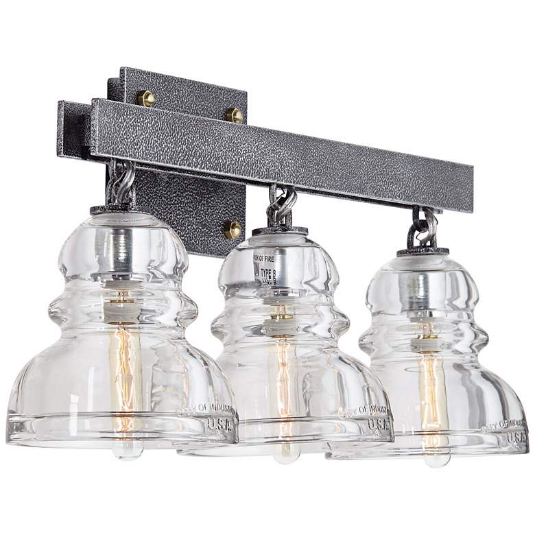 Image 5 Menlo Park 20 1/2" Wide Old Silver Bath Light more views