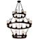 Menlo Park 24-Light Oil Rubbed Bronze Metal and Clear Glass Chandelier