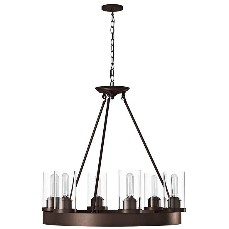Image 7 Menlo Park 26" Wide Oil-Rubbed Bronze 6-Light Chandelier more views