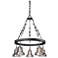 Menlo Park 27 3/4" High Iron and Brass Chandelier
