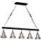 Menlo Park 44 1/2"W Bronze Kitchen Island Light Chandelier