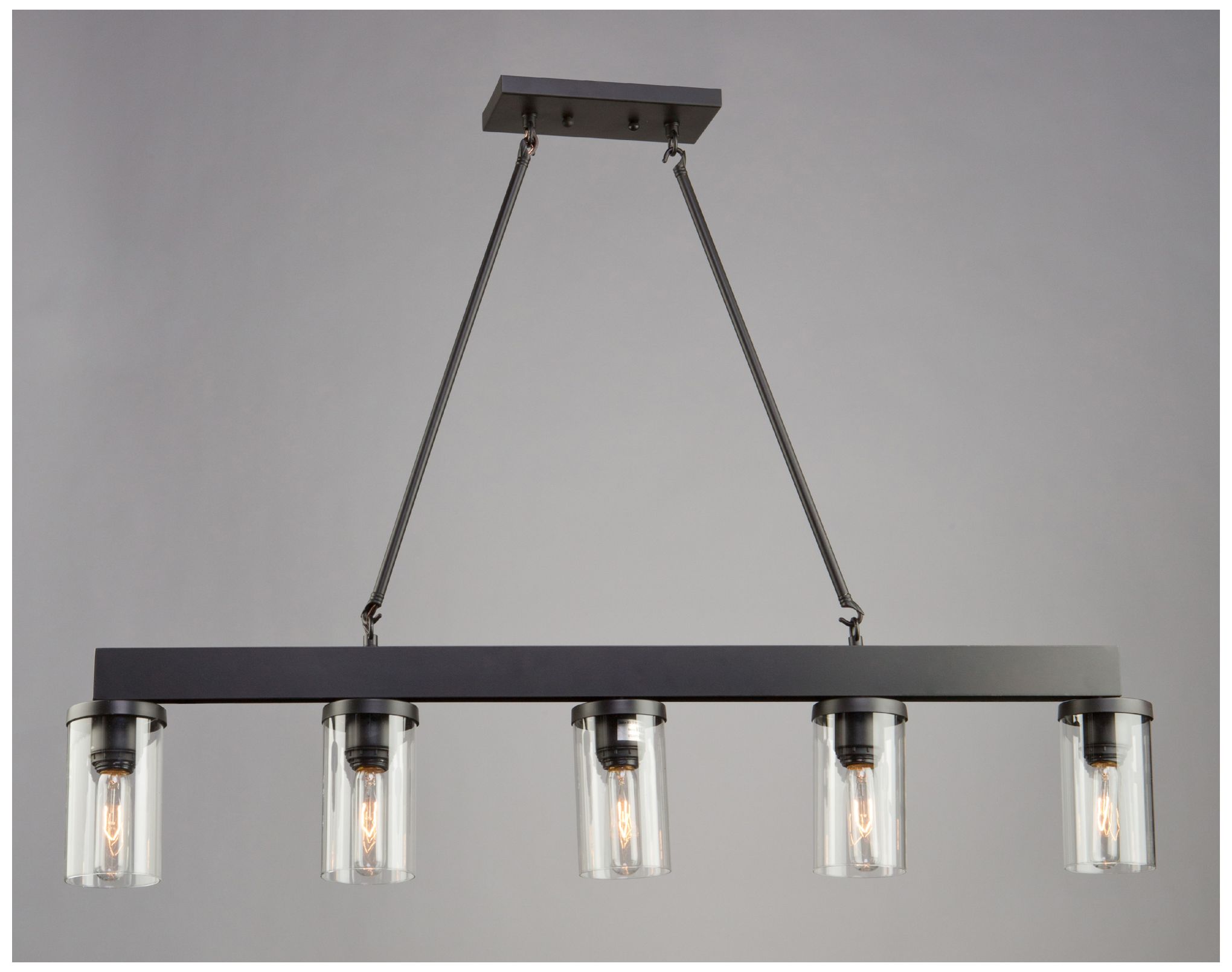 Image 6 Menlo Park 47.9" Wide Oil Rubbed Bronze Island Light more views