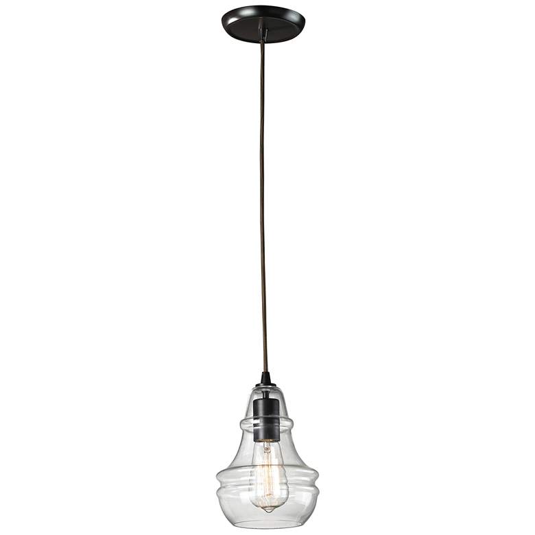 Image 1 Menlow Park 6 Wide 1-Light Mini Pendant Oiled Bronze