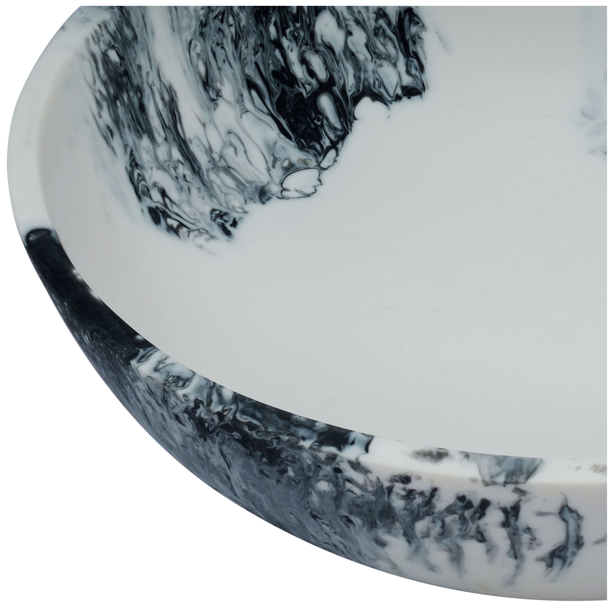 Image 4 Mera Black & White Resin Serving Bowl more views