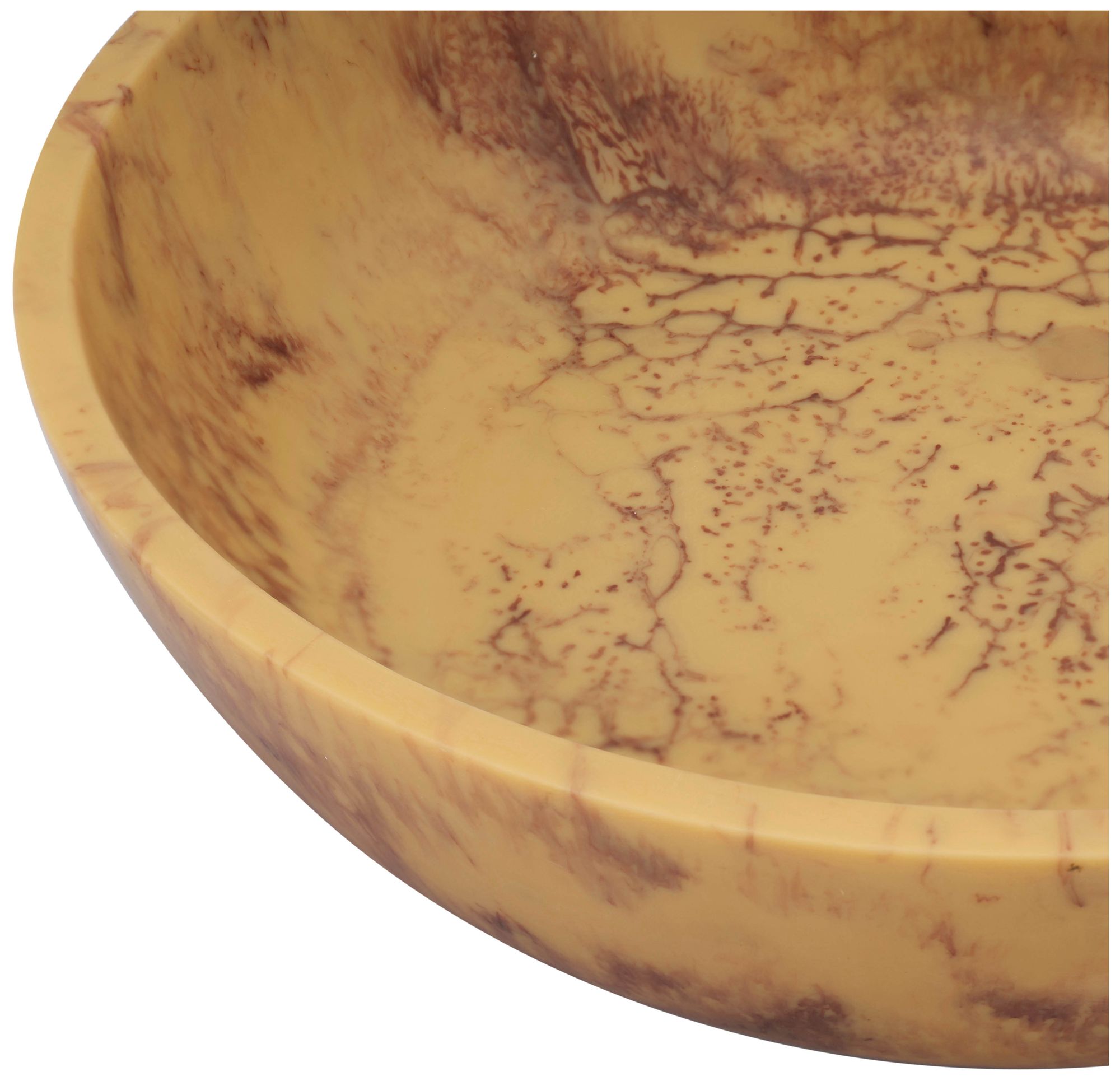 Image 4 Mera Mustard Yellow Resin Serving Bowl more views
