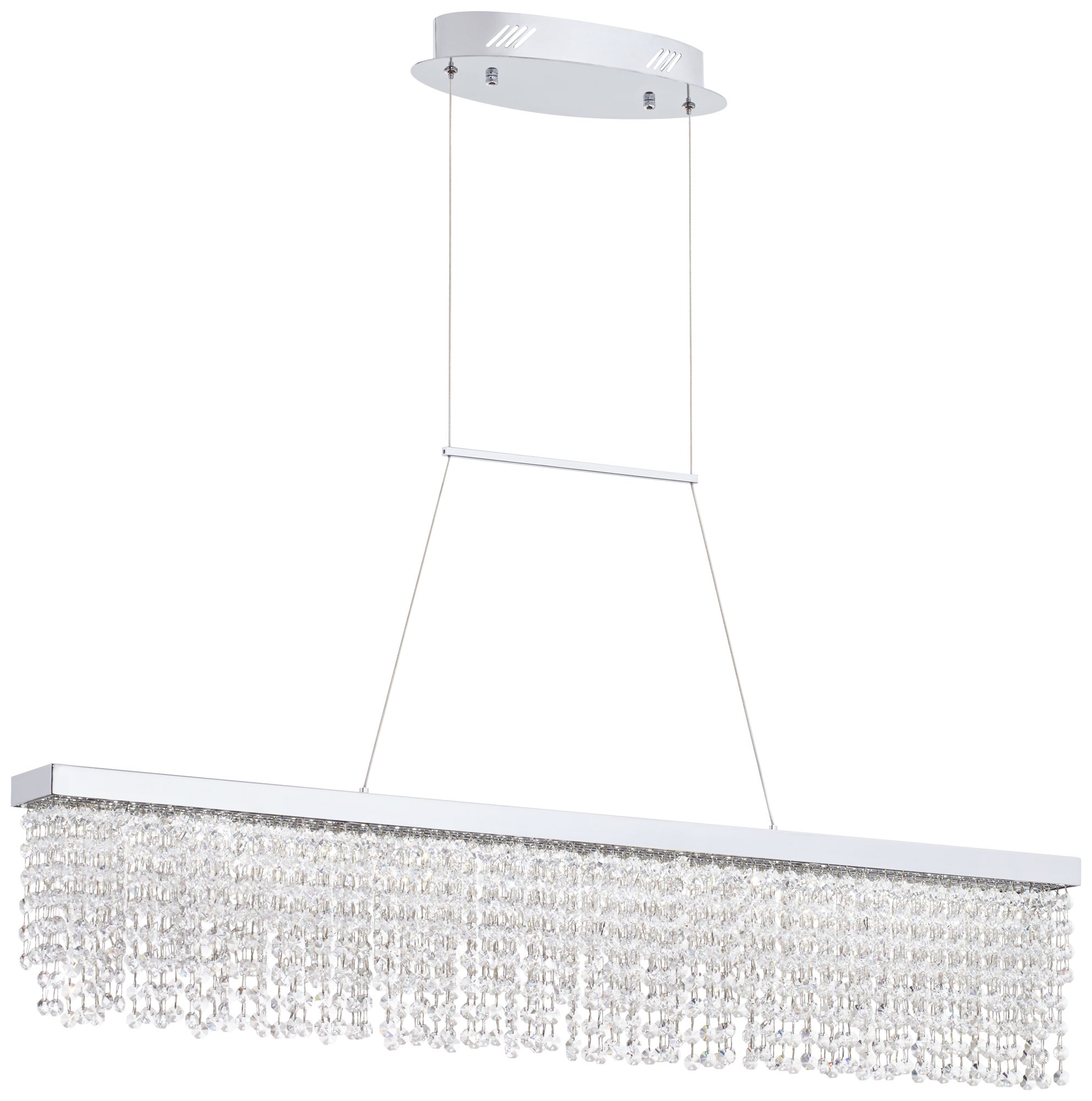 Merania 39 1/2" Wide LED Beaded Crystal Island Pendant