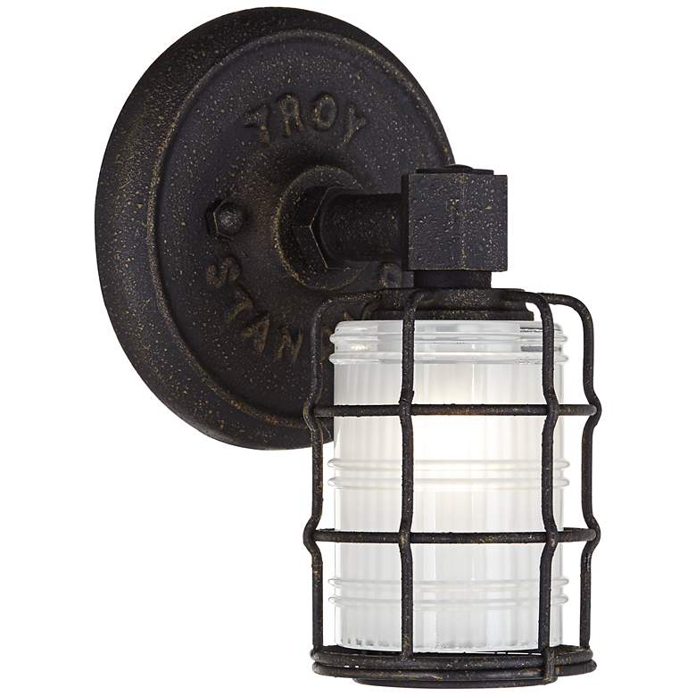 Image 1 Mercantile 8 3/4" High Vintage Bronze Wall Sconce