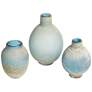 Mercede Blue-Green Modern Vases - Set of 3 by Uttermost in scene
