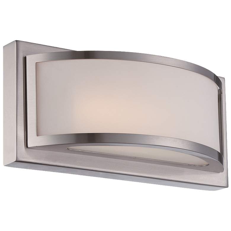 Image 1 Mercer; (1) LED Wall Sconce; Frosted Glass; Brushed Nickel Finish