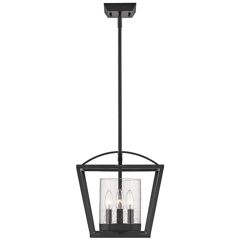 Image 4 Mercer 11 3/4" Wide Matte Black 3-Light Mini Pendant more views