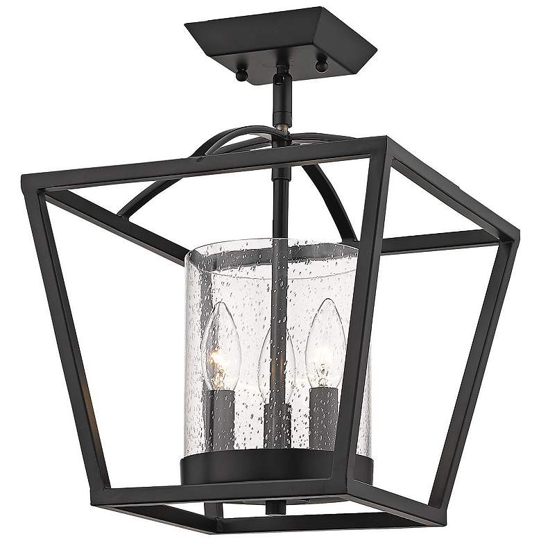 Image 5 Mercer 11 3/4" Wide Matte Black 3-Light Mini Pendant more views