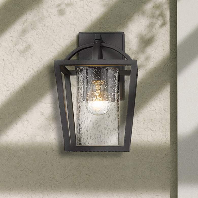 Image 1 Mercer 12 inch High Natural Black Outdoor Wall Light