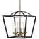 Mercer 15" Wide Matte Black 3-Light Foyer Pendant Light