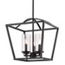 3_Mercer 15" Wide Matte Black Cage 3-Light Pendant more views
