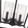 4_Mercer 15" Wide Matte Black Cage 3-Light Pendant more views