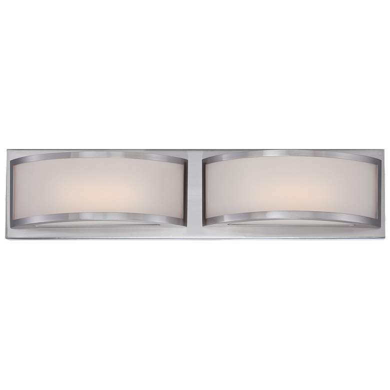 Image 1 Mercer; (2) LED Wall Sconce; Frosted Glass; Brushed Nickel Finish