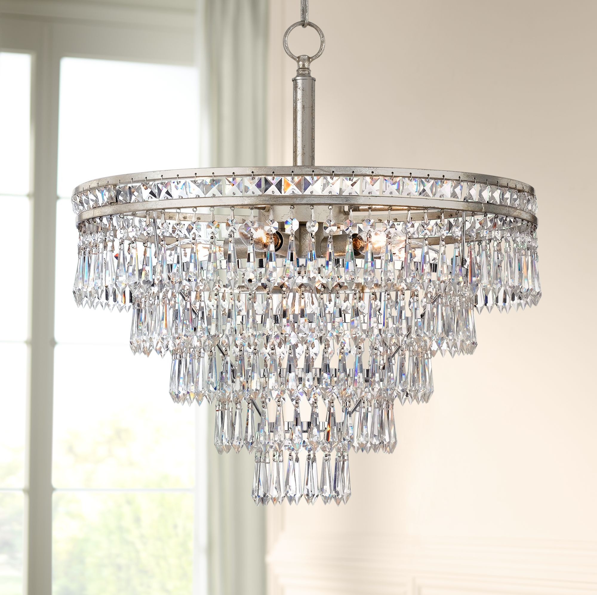 dripping crystal chandelier