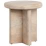 1_Mercer 22" Wide Light Brown Wood Round End Table