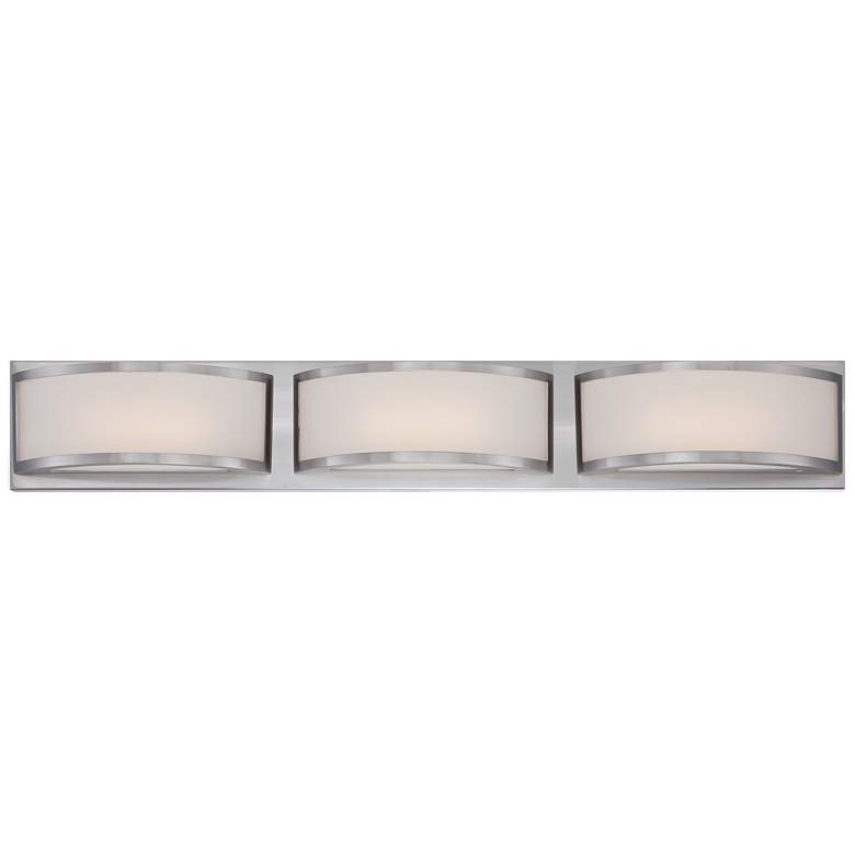 Image 1 Mercer; (3) LED Wall Sconce; Frosted Glass; Brushed Nickel Finish