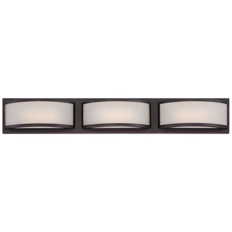 Image 1 Mercer; (3) LED Wall Sconce; Frosted Glass; Georgetown Bronze Finish