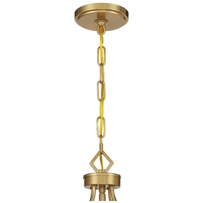 Image 6 Mercer 4-Light Pendant in Matte Black and Warm Brass more views