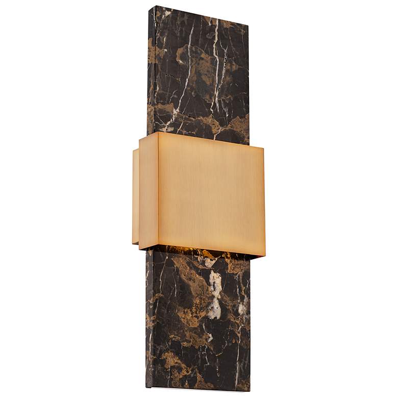 Image 2 Mercer 8"H x 24"W 1-Light Wall Sconce in Black