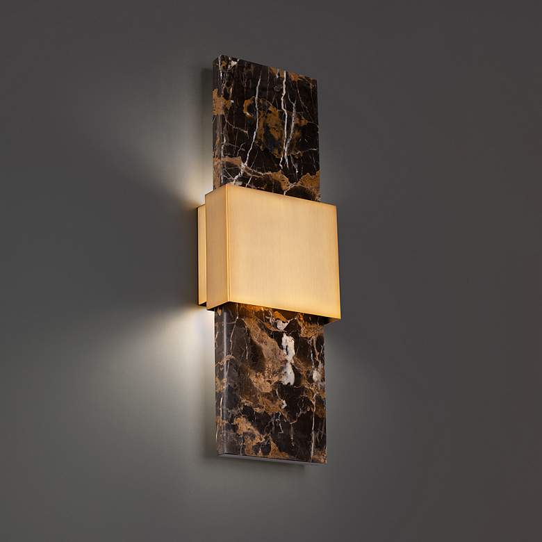 Image 1 Mercer 8"H x 24"W 1-Light Wall Sconce in Black