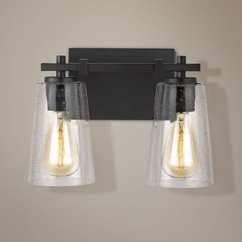 Image 1 Mercer 9" High Oil-Rubbed Bronze 2-Light Wall Sconce