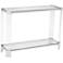 Mercer Chrome and Glass Modern Console Table