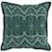 Mercer Emerald Green 18" Square Throw Pillow