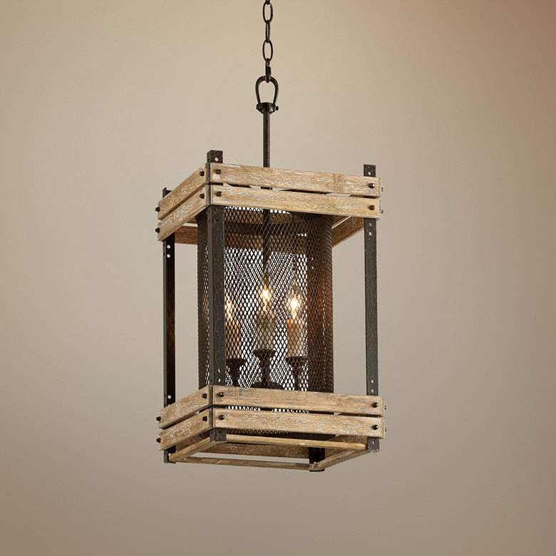 Image 1 Merchant Street 12" Wide Rusty Iron Pendant Light