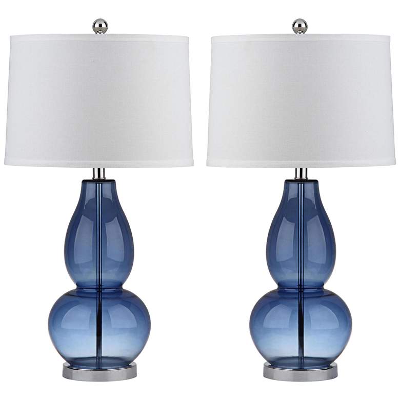 Image 1 Mercurio Clear Double Gourd Table Lamp Set of 2
