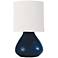Mercury 10 1/2" High Blue Accent Night Light Table Lamp