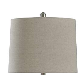 Image5 of Mercury Glass Table Lamp - Silver Mercury - Off White more views