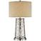Mercury Glass Tapered Cylinder Table Lamp