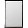 Meredith Black Mahogany 24 1/2" x 36 1/2" Shelf Wall Mirror