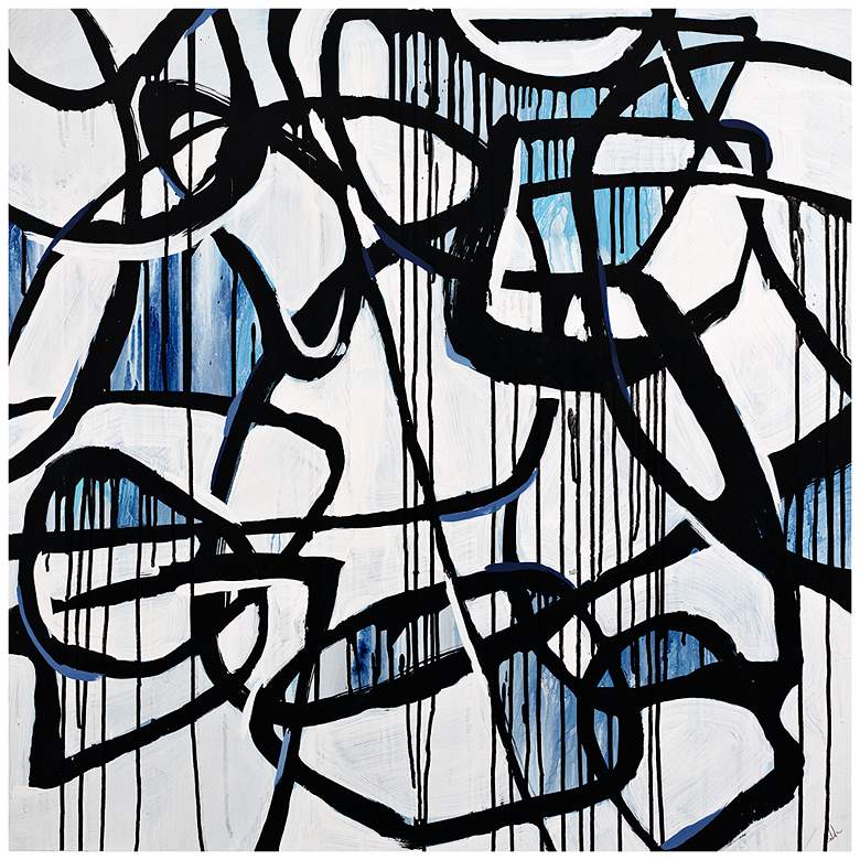 Image 1 Merging Seams I 24" Square Stretched Canvas Wall Art