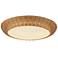 Merida 20 3/4" Wide Natural Rattan 3-Light Ceiling Light