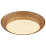2_Merida 20 3/4" Wide Natural Rattan 3-Light Ceiling Light more views