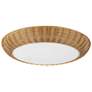 3_Merida 20 3/4" Wide Natural Rattan 3-Light Ceiling Light more views