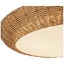 4_Merida 20 3/4" Wide Natural Rattan 3-Light Ceiling Light more views