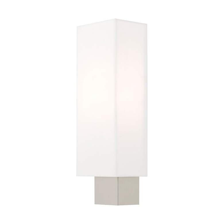 Image 6 Meridian 1 Light Brushed Nickel ADA Wall Sconce more views