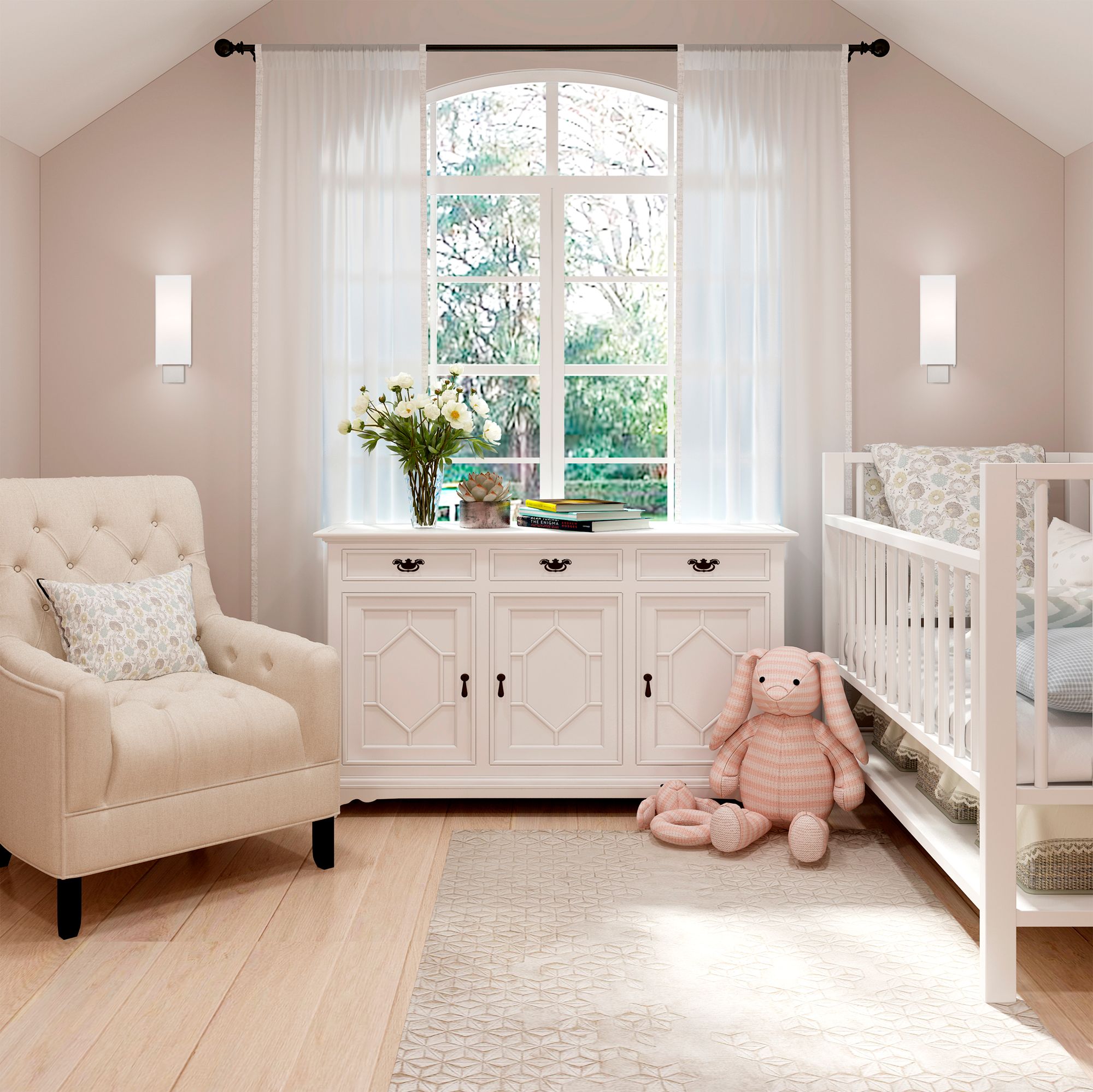 Meridian 1 Light Brushed Nickel ADA Wall Sconce