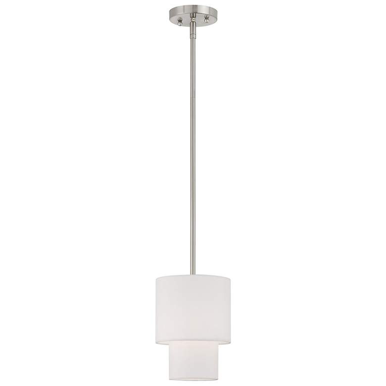 Image 1 Meridian 1 Light Brushed Nickel Mini Pendant