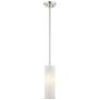 2_Meridian 1 Light Brushed Nickel Mini Pendant