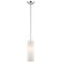 Meridian 1 Light Brushed Nickel Mini Pendant