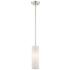 Meridian 1 Light Brushed Nickel Mini Pendant